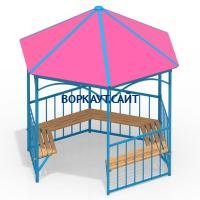 Беседка с лавками МАФ 4120 в Москве