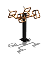 Уличный тренажер  "Штурвал двойной"  УТ201 в Москве