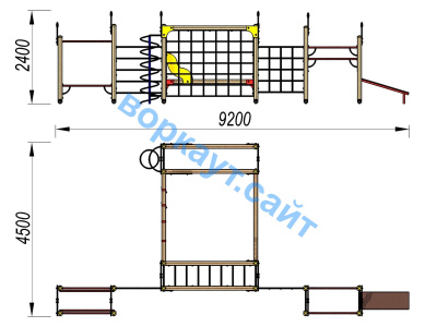 Детский спортивный комплекс ДСК 3102 в Москве