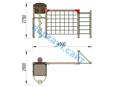 Детский спортивный комплекс Игровой ДСК 3111 в Москве