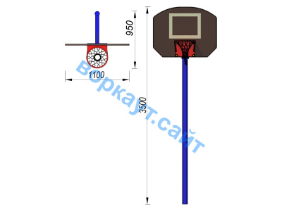 Баскетбольный щит СИО 3510 в Москве