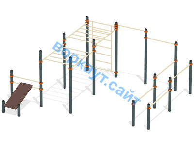 Спортивный комплекс воркаут ВС-50 в Москве