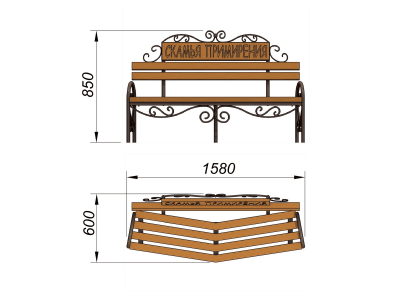Скамья примирения МАФ 1610 в Москве