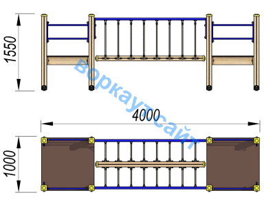 Детский спортивный комплекс Мост ДСК 3113 в Москве
