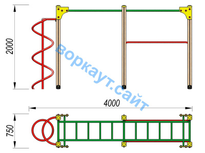 Детский спортивный комплекс ДСК 3104 в Москве