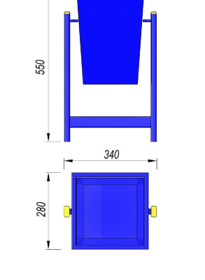 Урна МАФ 1630 в Москве