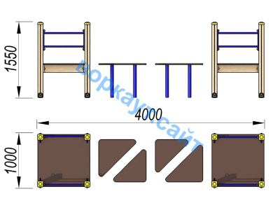 Детский спортивный комплекс Мостик ДСК 3114 в Москве