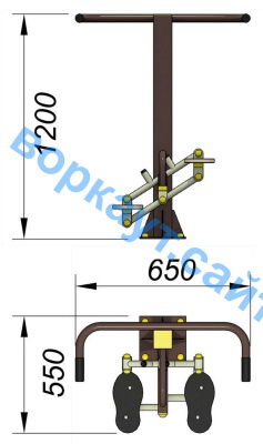 Уличный тренажер "Балансир" УТ 007 в Москве