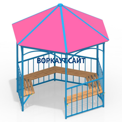 Беседка с лавками МАФ 4120 в Москве
