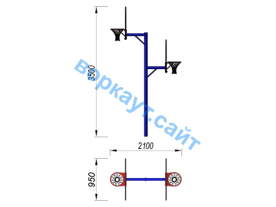 Баскетбольный щит двойной СИО 3511 в Москве
